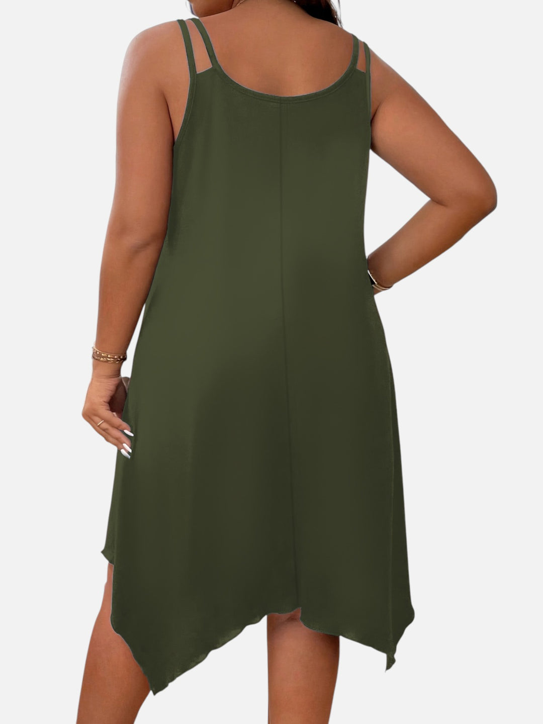 Plus Size Strapless Midi Dress for Wedding Guest Formal Events