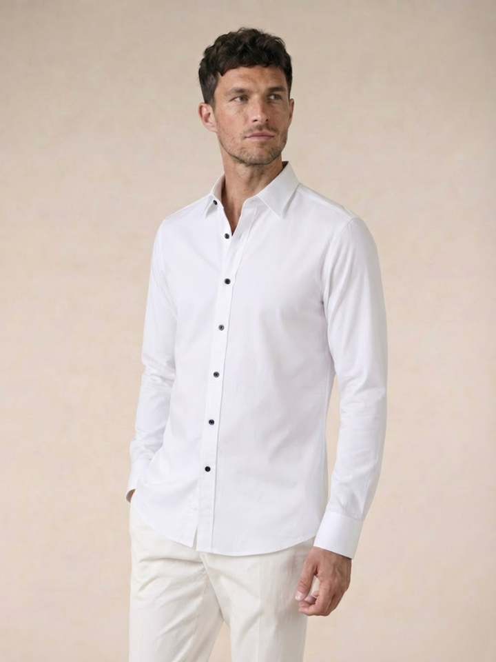 Men’s Premium Cotton Shirt Slim Fit Smart Casual Style