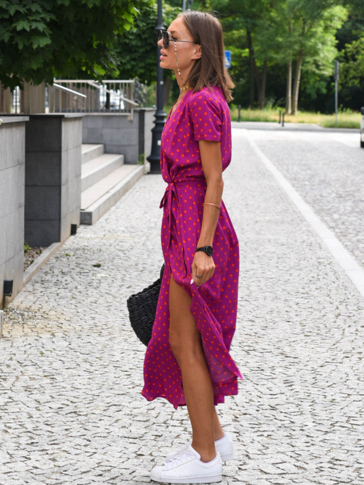 Wrap Dress Breathable Summer Outfit for Day to Evening Wear