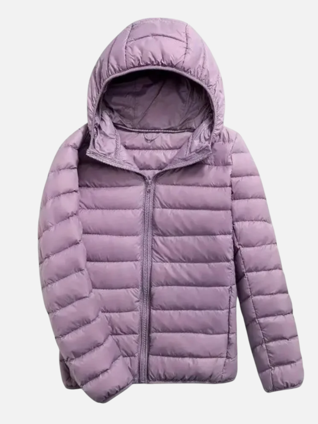 Women's Lightweight Down Jacket Hooded for Spring Weather