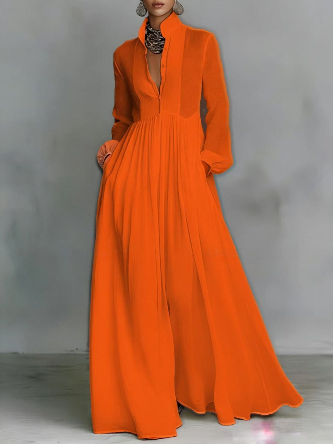 Maxi Dress Breathable Relaxed Fit Dress for Warm Weather Wear