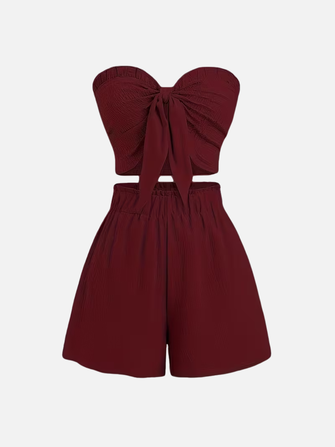 Women's 2-Piece Shorts Set Elastic Waist Beachwear Summer Set