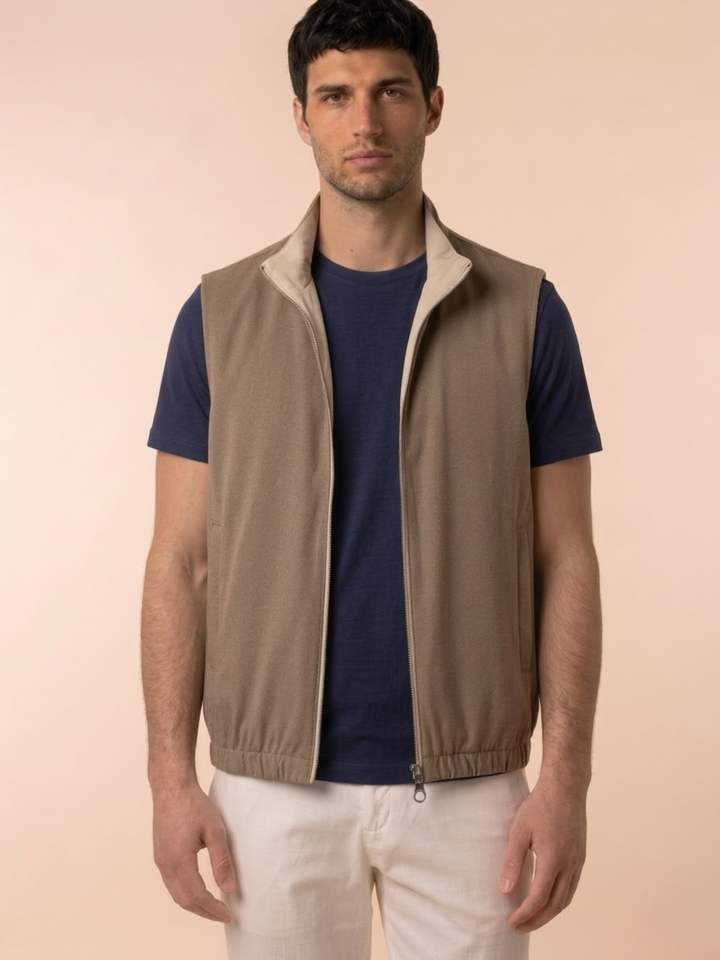 Men's Reversible Bodywarmer Vest – Lightweight Warm Everyday Layer