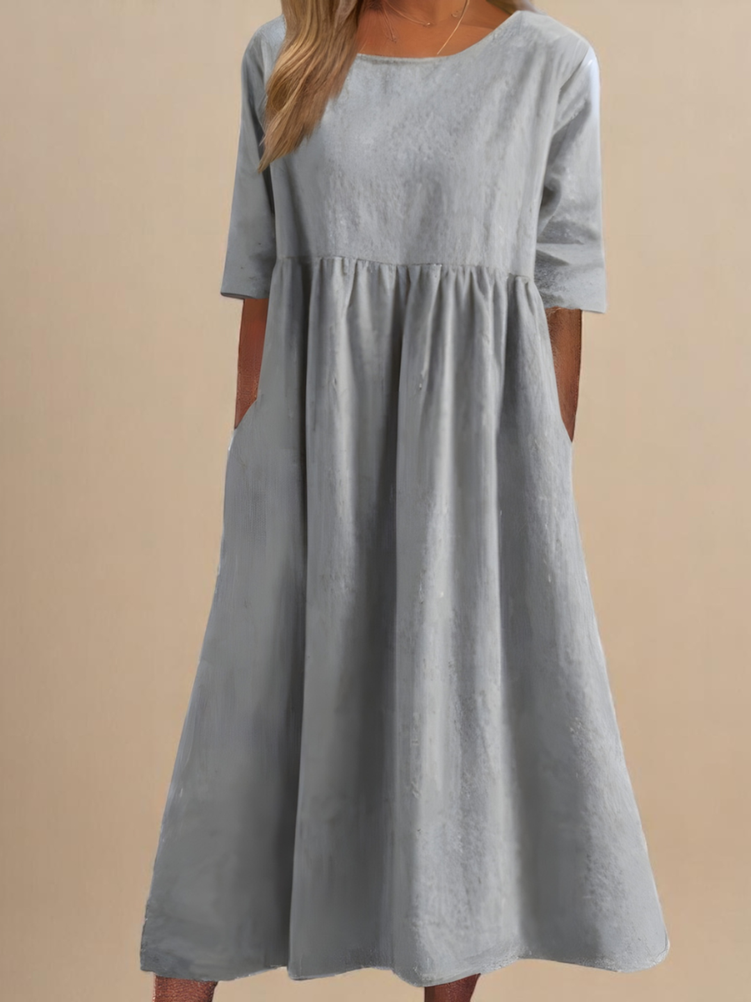 Dress Women Elegant Casual Midi Dress for Everyday Wear