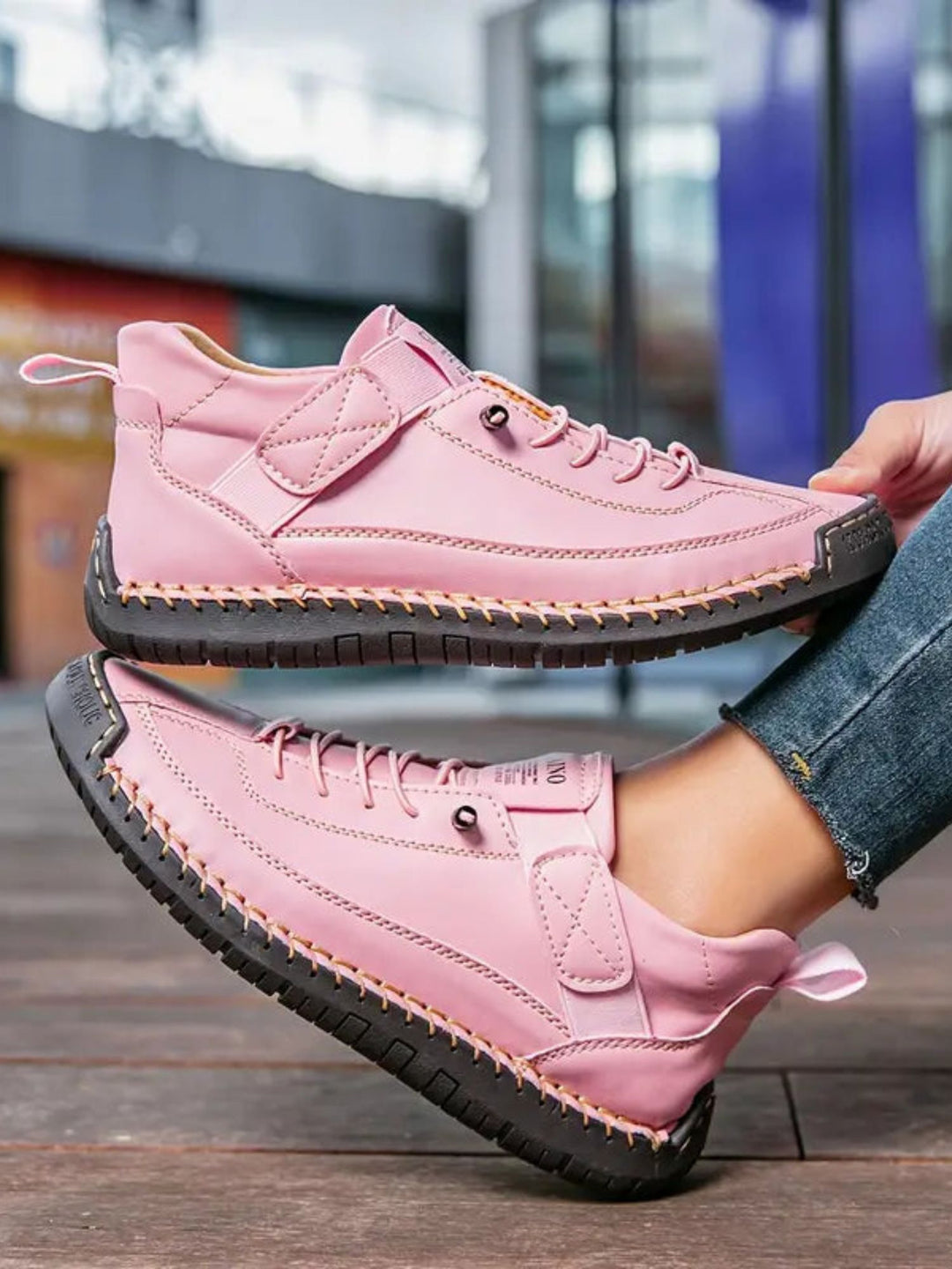Women's orthopedic sneakers cushioned sole support casual lifestyle