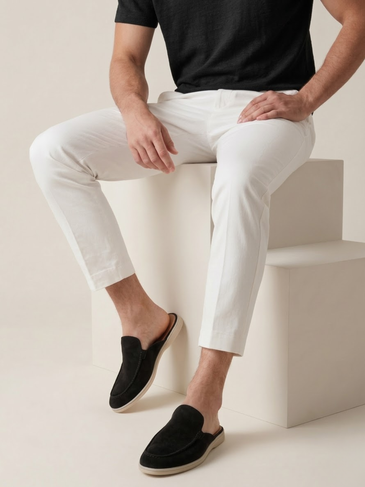 Men’s Slip-On Suede Mules – Premium Comfort Everyday Shoe