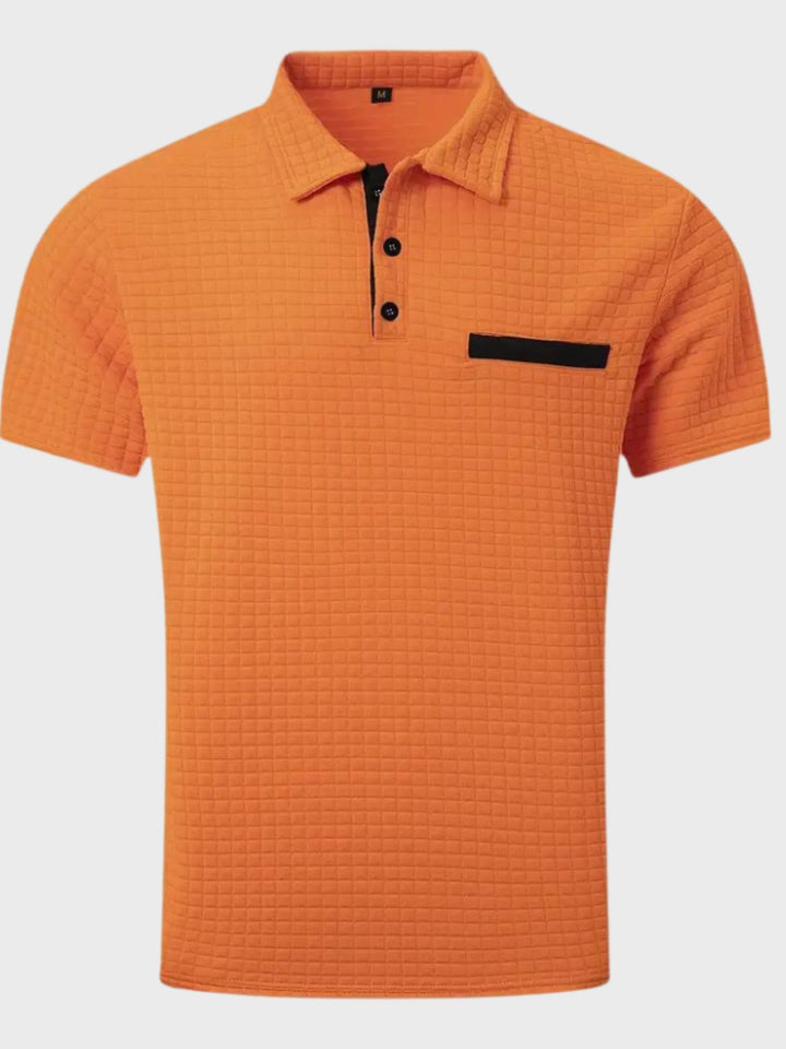 Athletic Fit Polo Shirt Men Smart Casual Everyday Wear