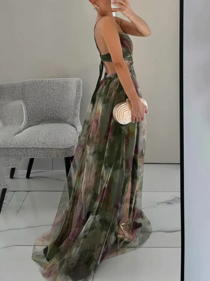 Women’s Floral Maxi Dress for Wedding Guest Lightweight Elegant