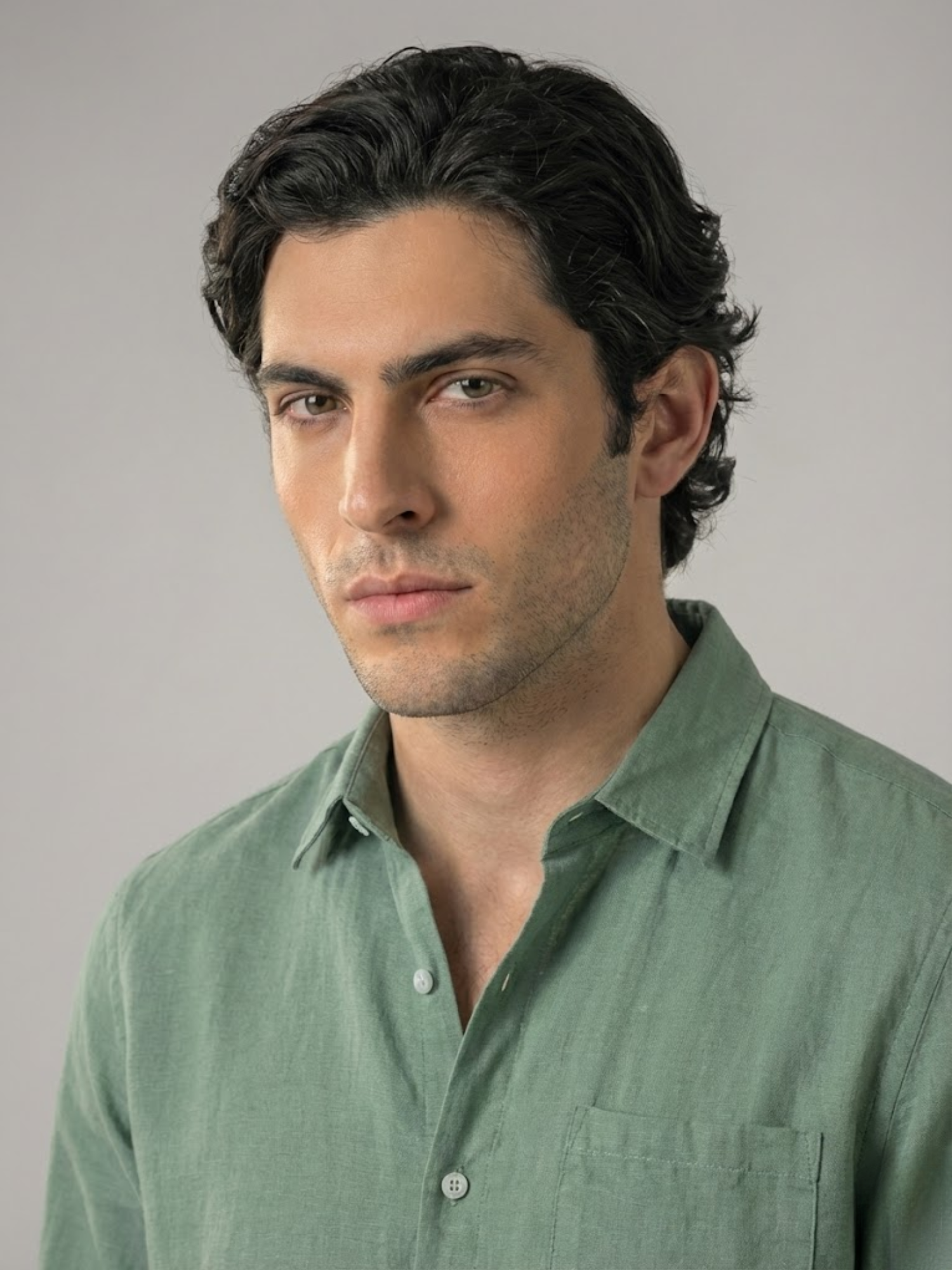 Linen Shirt Men’s Timeless Comfort Slim Fit Summer Top