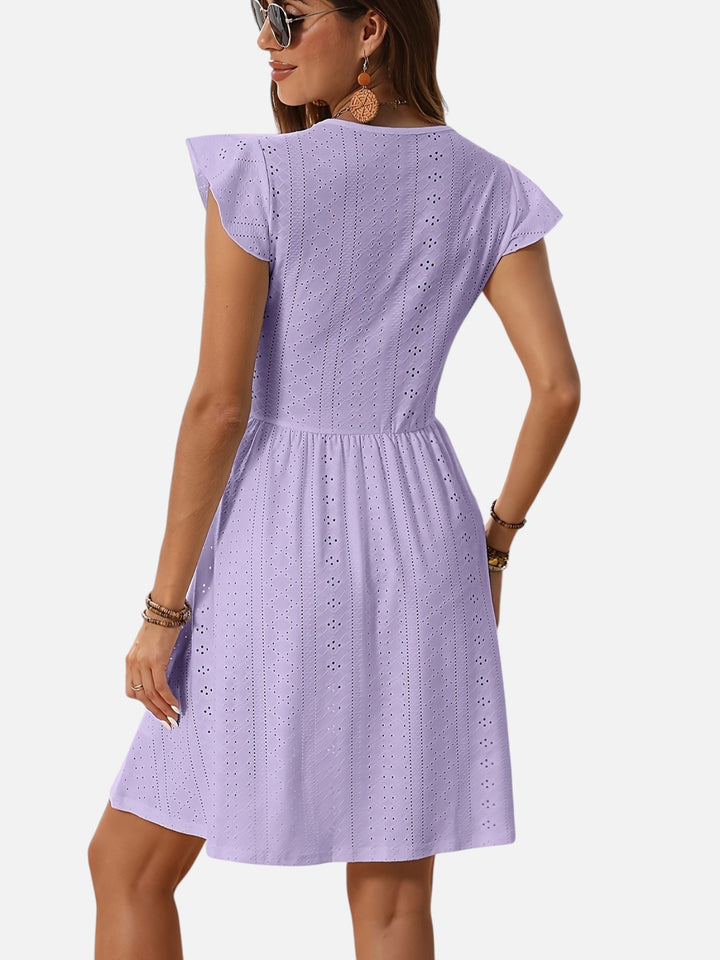 Women’s Summer Lace Mini Dress Elegant Lightweight A-Line Fit