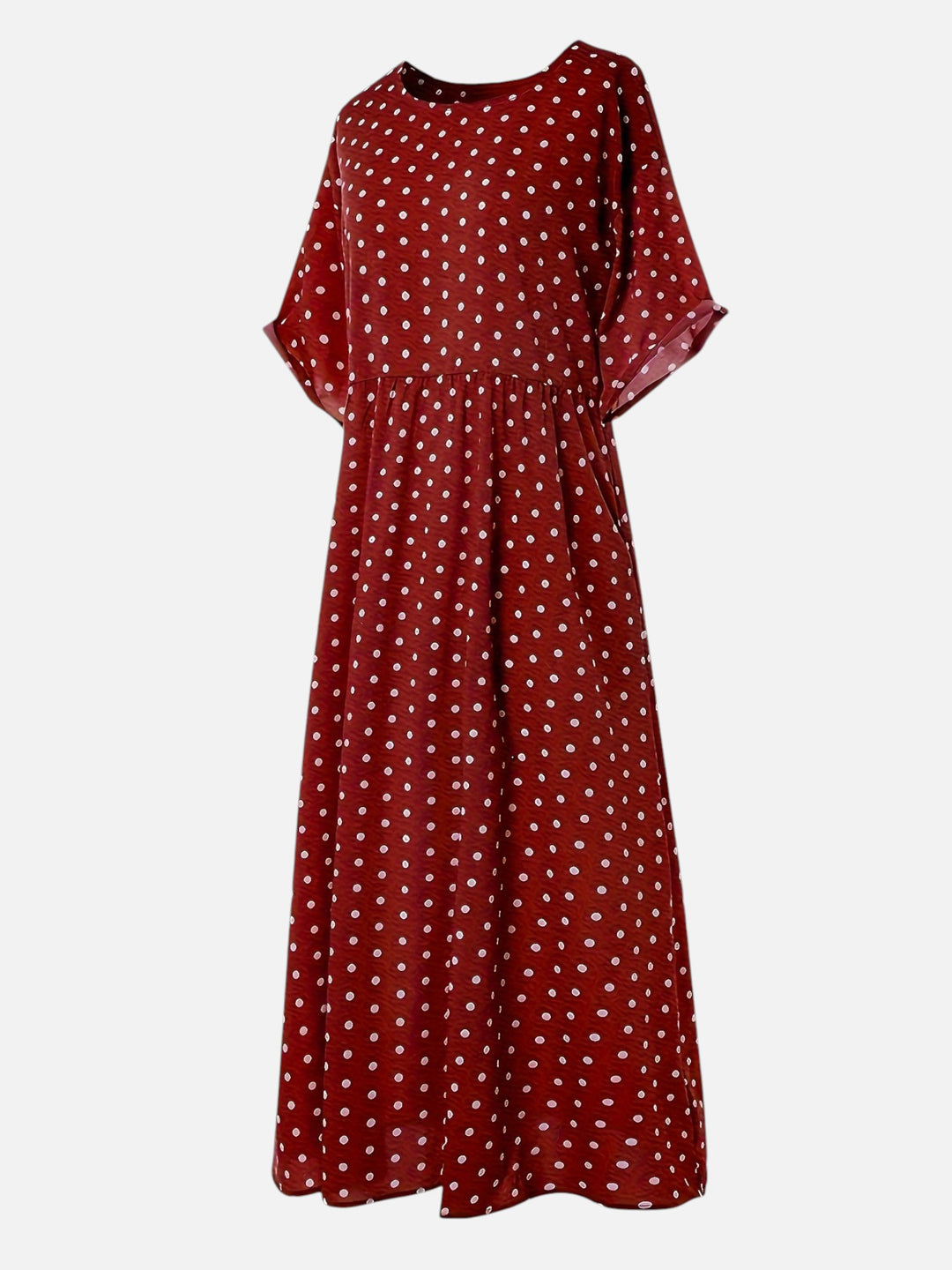 Women’s Polka Dot Maxi Dress Casual Loose Fit Summer Outfit