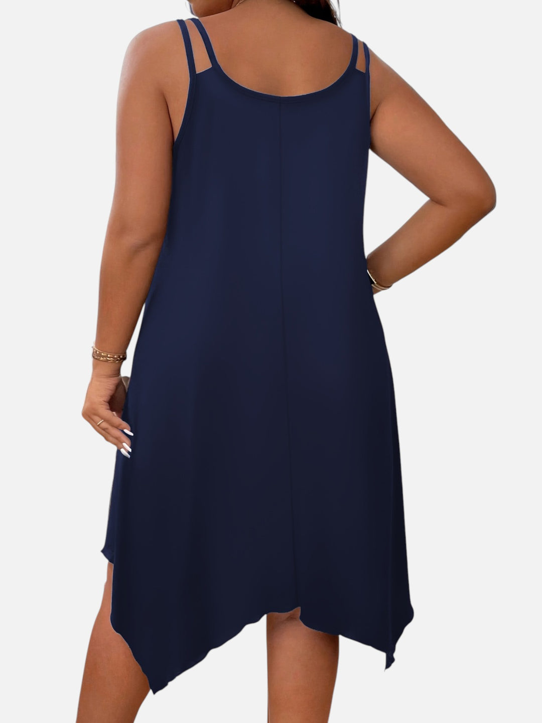 Plus Size Strapless Midi Dress for Wedding Guest Formal Events