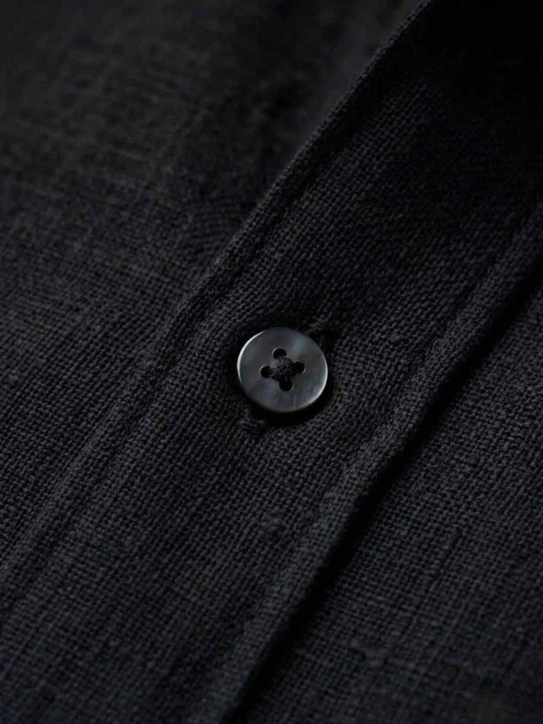 Men’s Linen Shirt Breathable Summer Button-Up Classic Fit