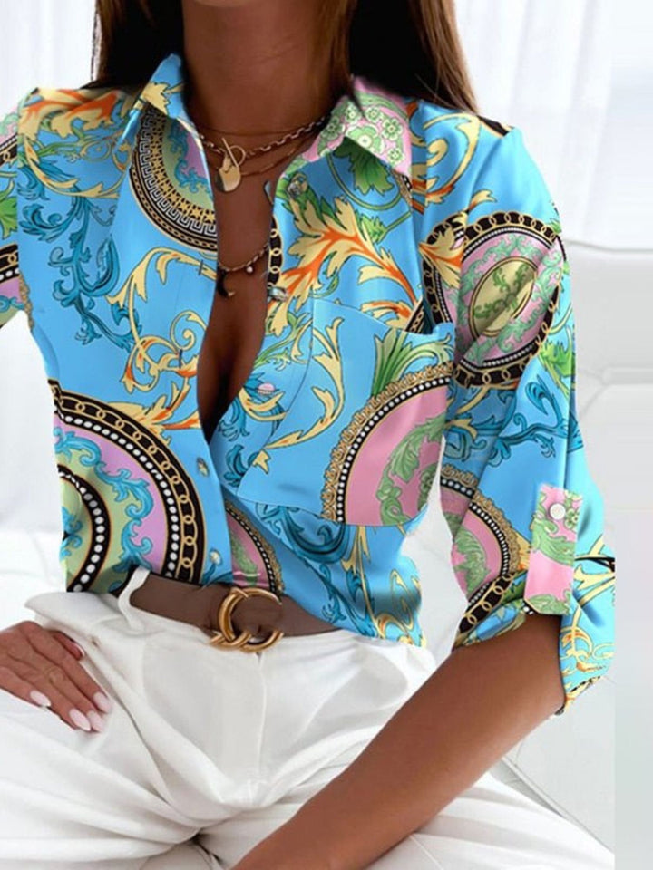 Blouse Timeless Button-Up Top for Casual or Office Wear