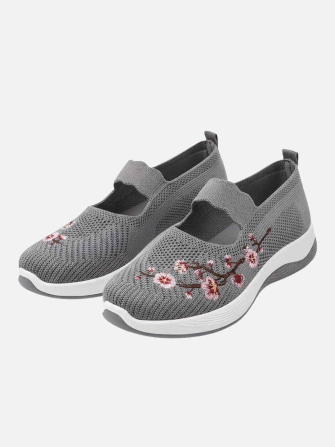 Women's Orthopedic Floral Flats for All-Day Walking Comfort