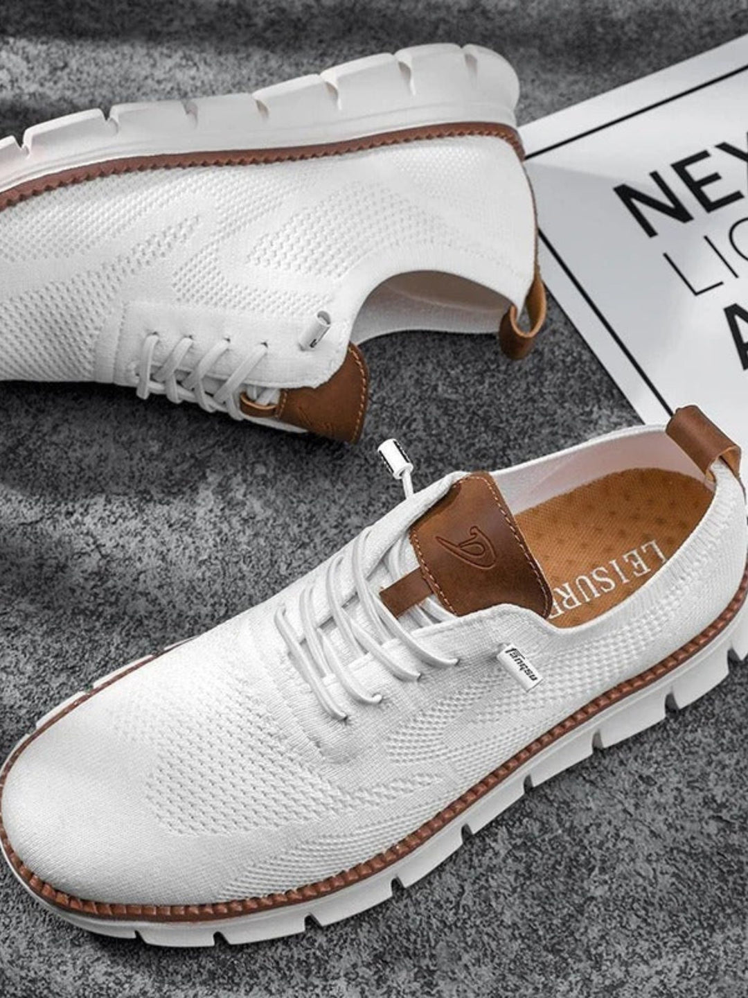 Men's breathable mesh sneakers lightweight comfort everyday walking shoes