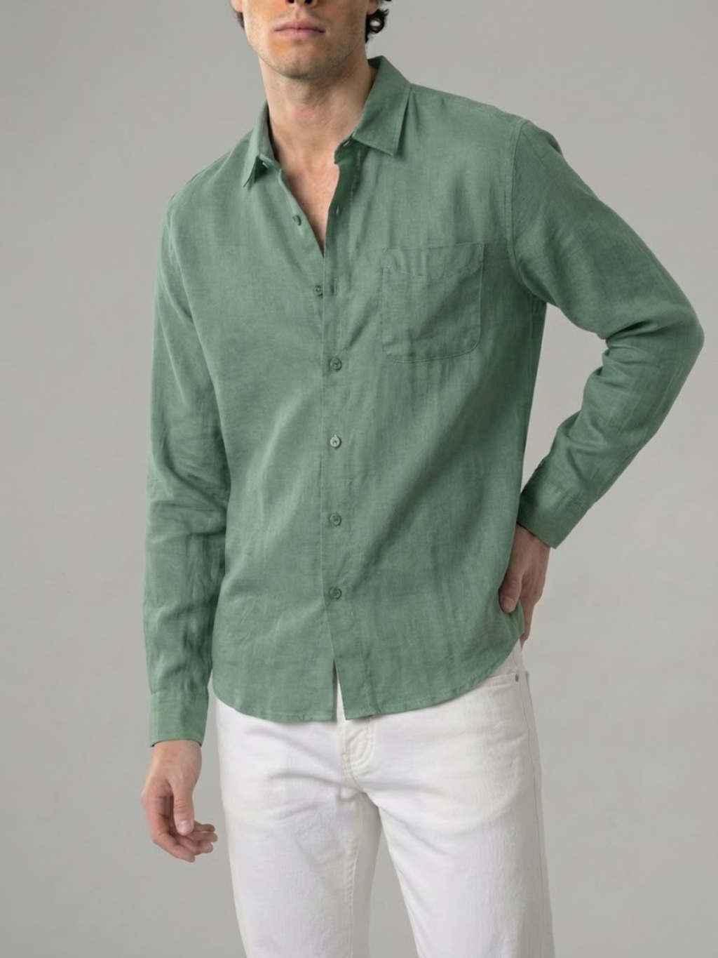 Linen Shirt Men’s Timeless Comfort Slim Fit Summer Top