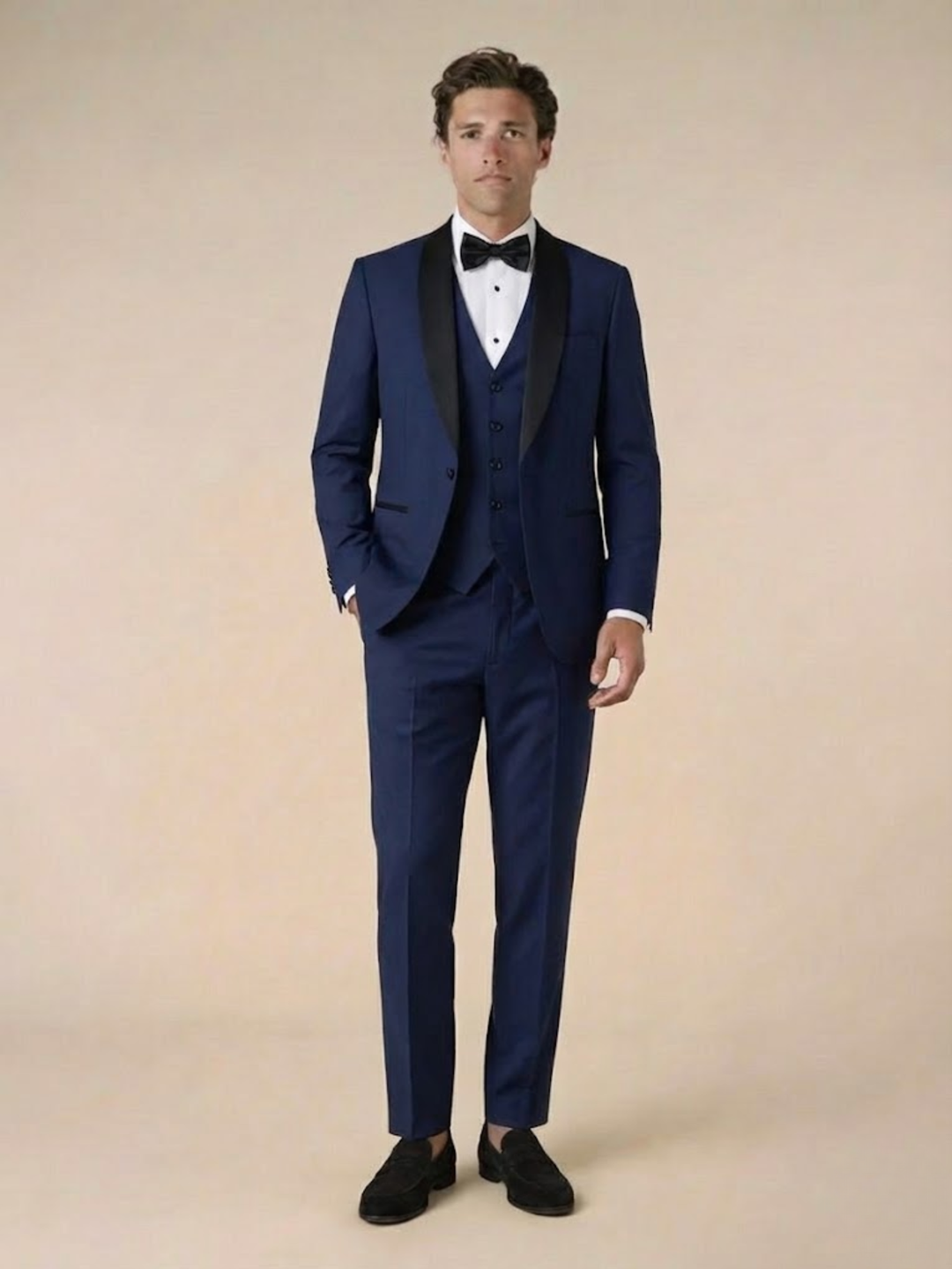 Aurevien | Men’s Tuxedo Three-Piece Suit – Heritage Elegance