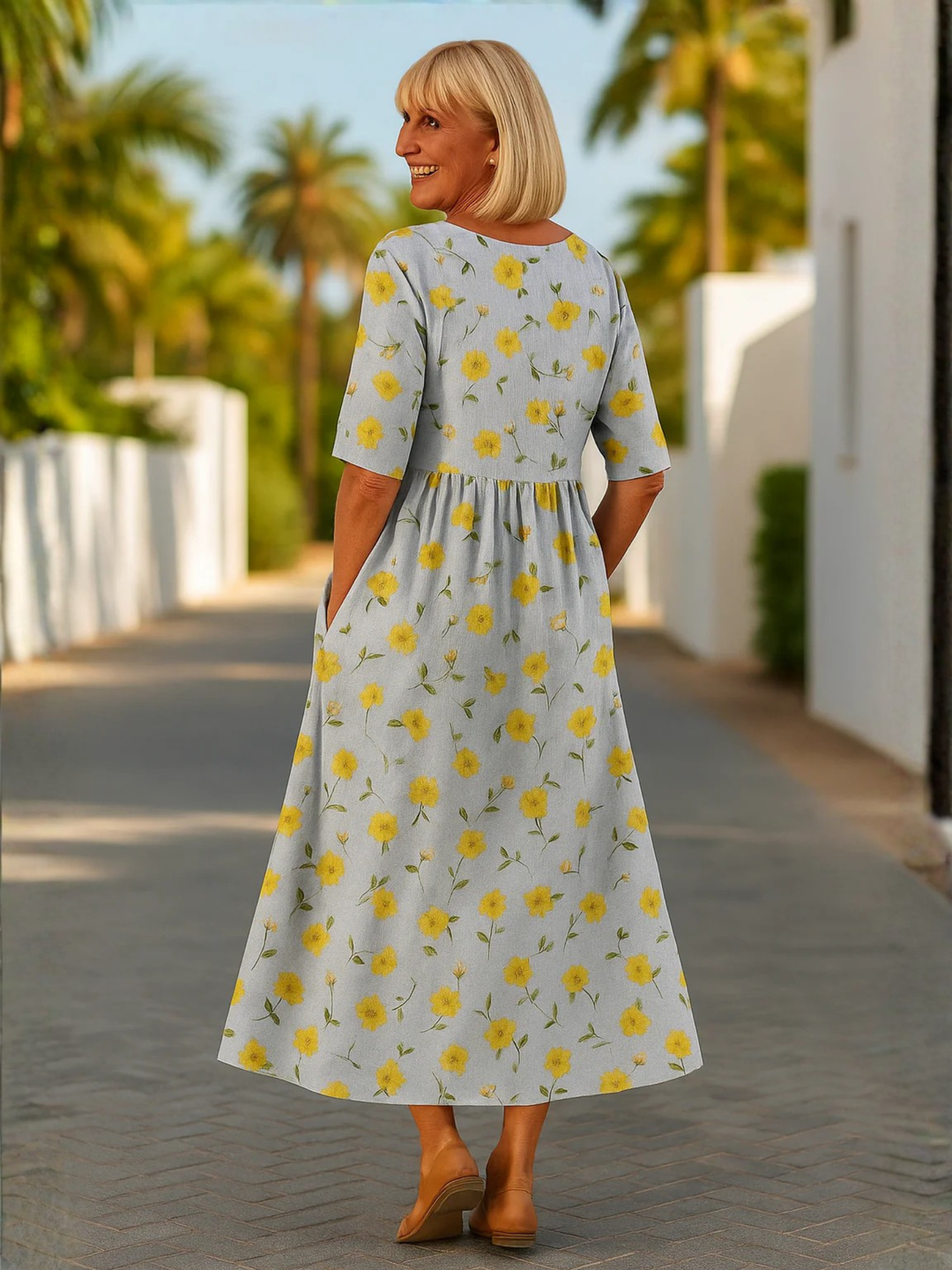 Women’s Midi Dress for Women Relaxed Fit Casual Everyday Wear