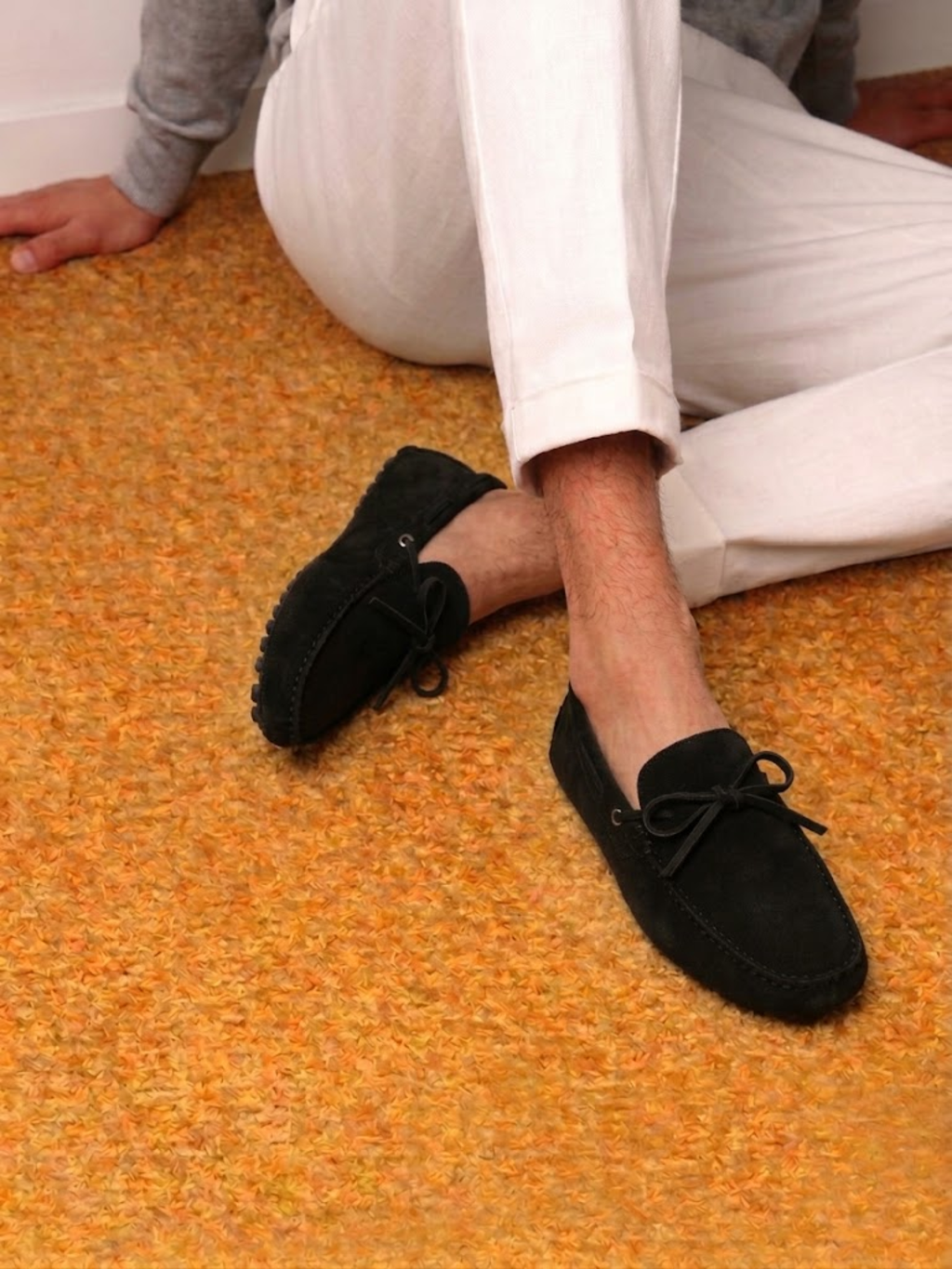 Men’s Suede Driving Shoes Soft Sole Comfortable Slip-On