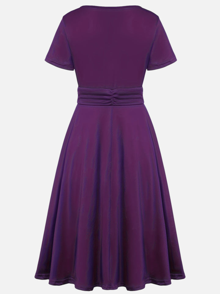 Women’s Rhinestone Midi Dress Elegant Party and Wedding Dress