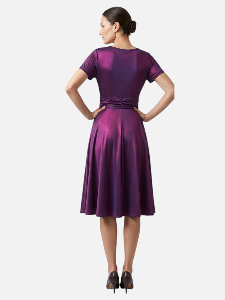 Women’s Rhinestone Midi Dress Elegant Party and Wedding Dress