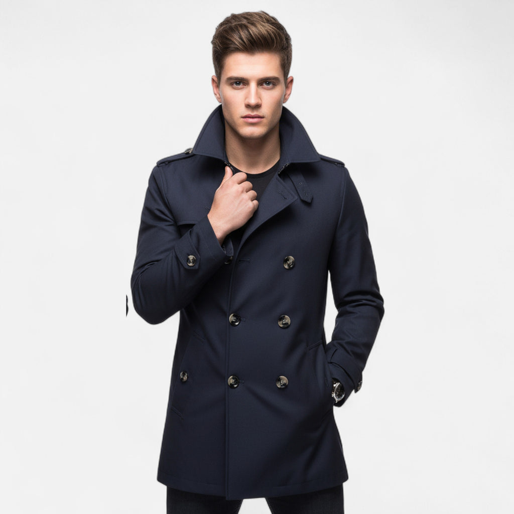 Aurevien | Men’s Cotton Trench Coat – Riviera Heritage