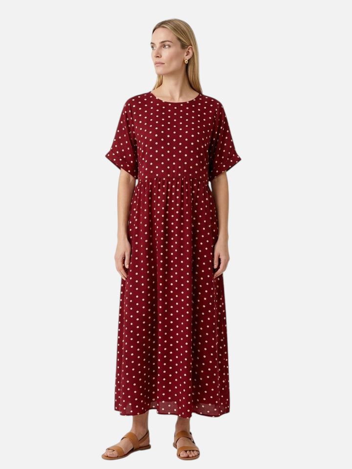 Women’s Polka Dot Maxi Dress Casual Loose Fit Summer Outfit