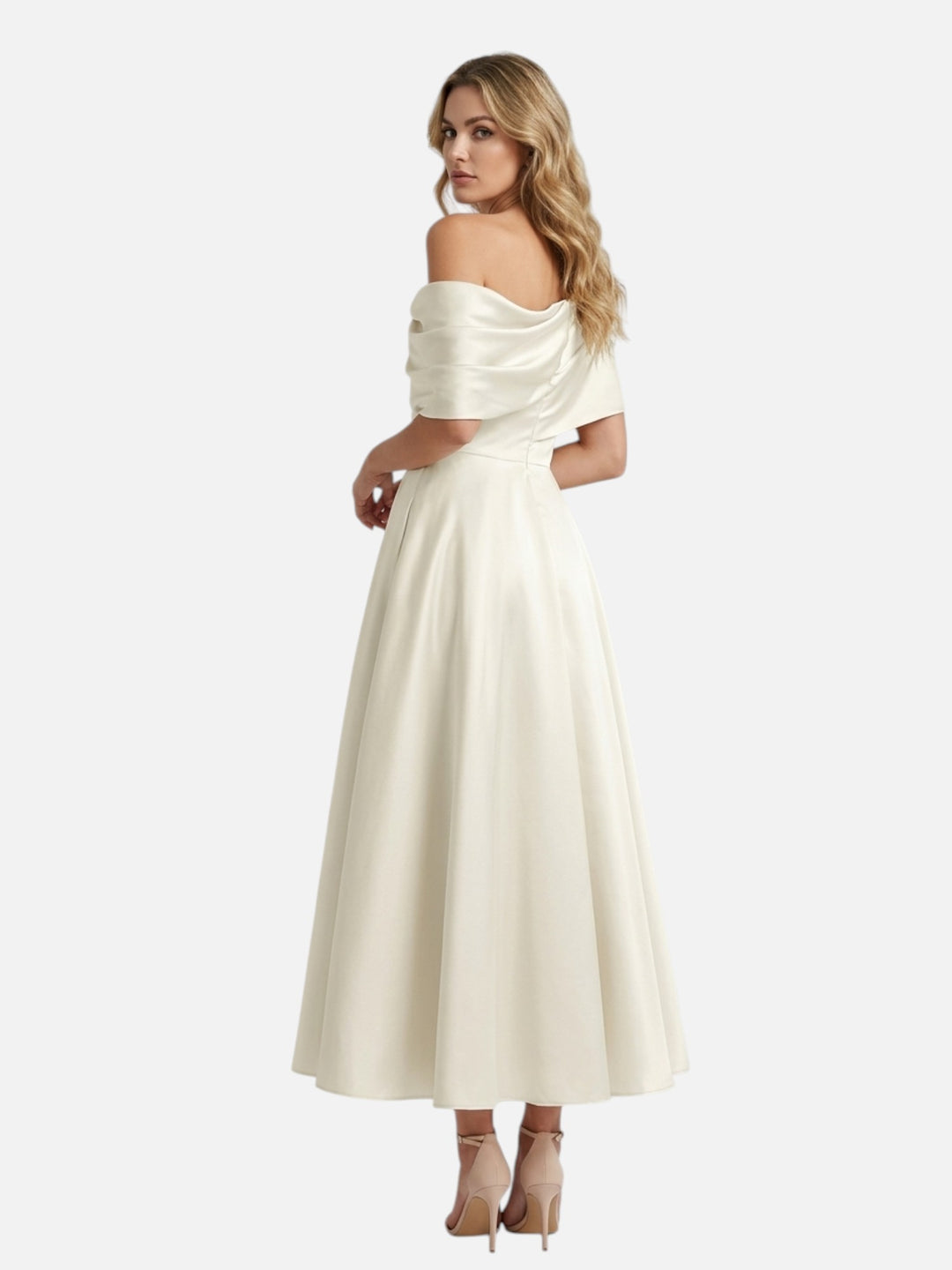 Mother of the Bride Dress A-Line One Shoulder Wedding Formal Gown