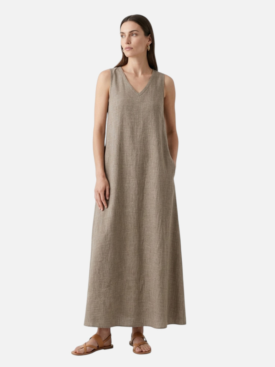 Women’s Maxi Summer Dress Sleeveless Loose Fit Lightweight