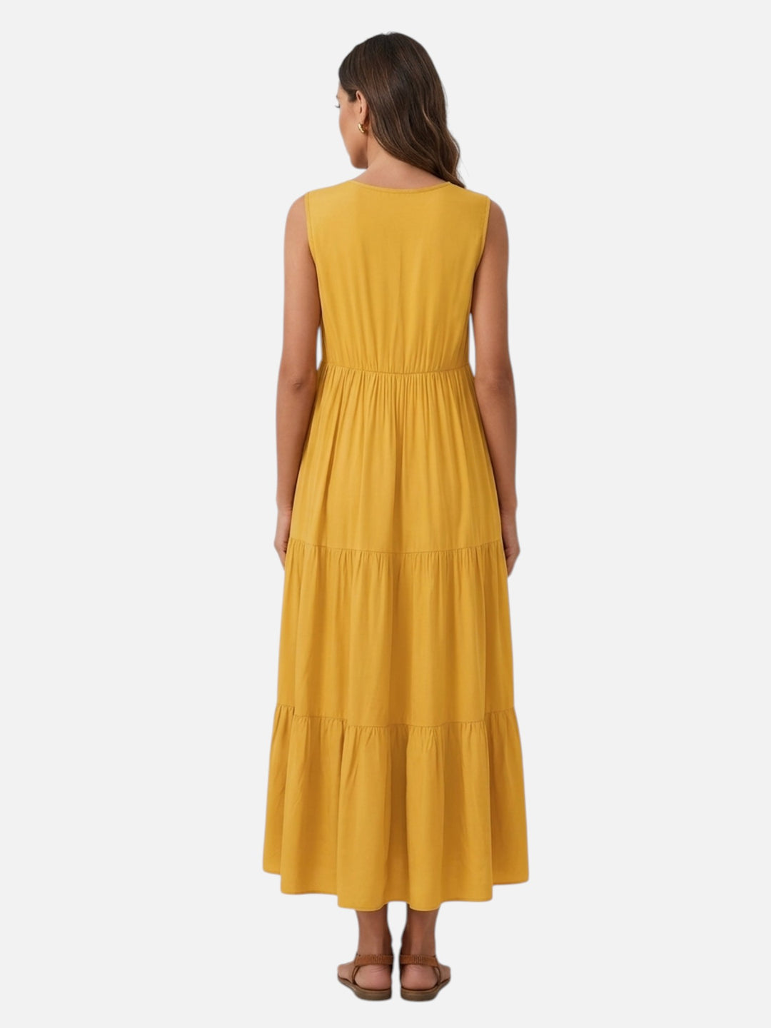 Women's V-Neck Maxi Dress Loose Fit Formal Evening Wear