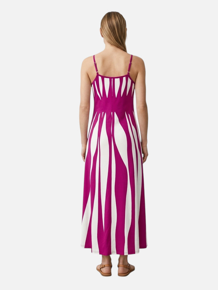 Women’s Lightweight Maxi Dress V-Neck Printed Summer Outfit