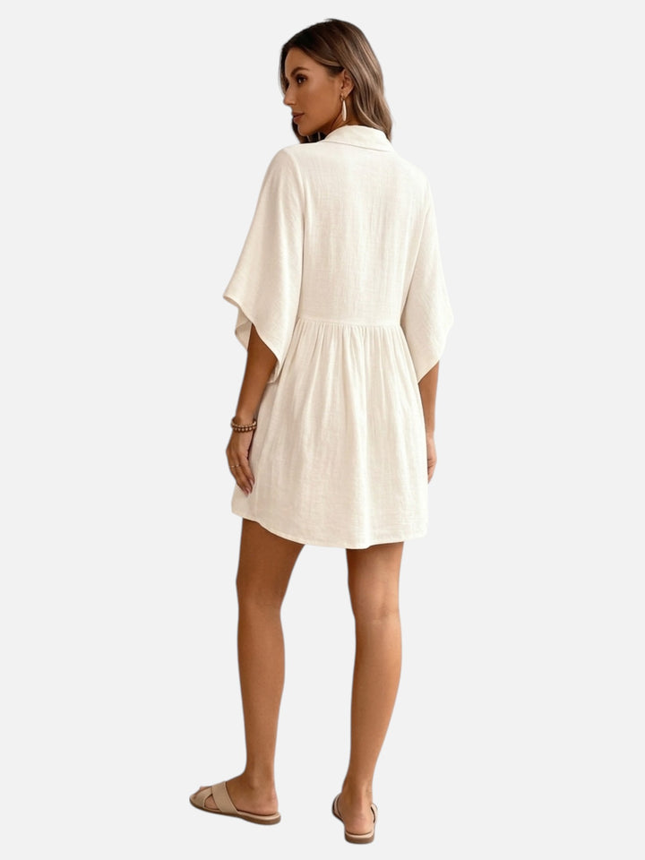 Women's Shirt Dress Cotton Loose Fit Beach Vacation Dress Women