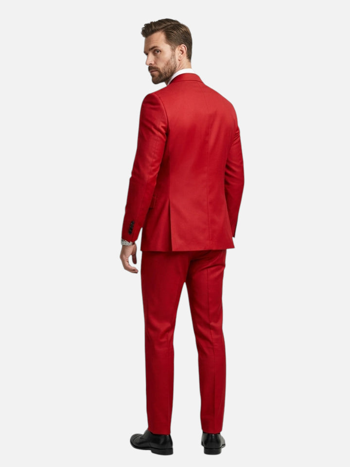 Men’s Double Breasted Suit for Wedding Tailored Fit Formal