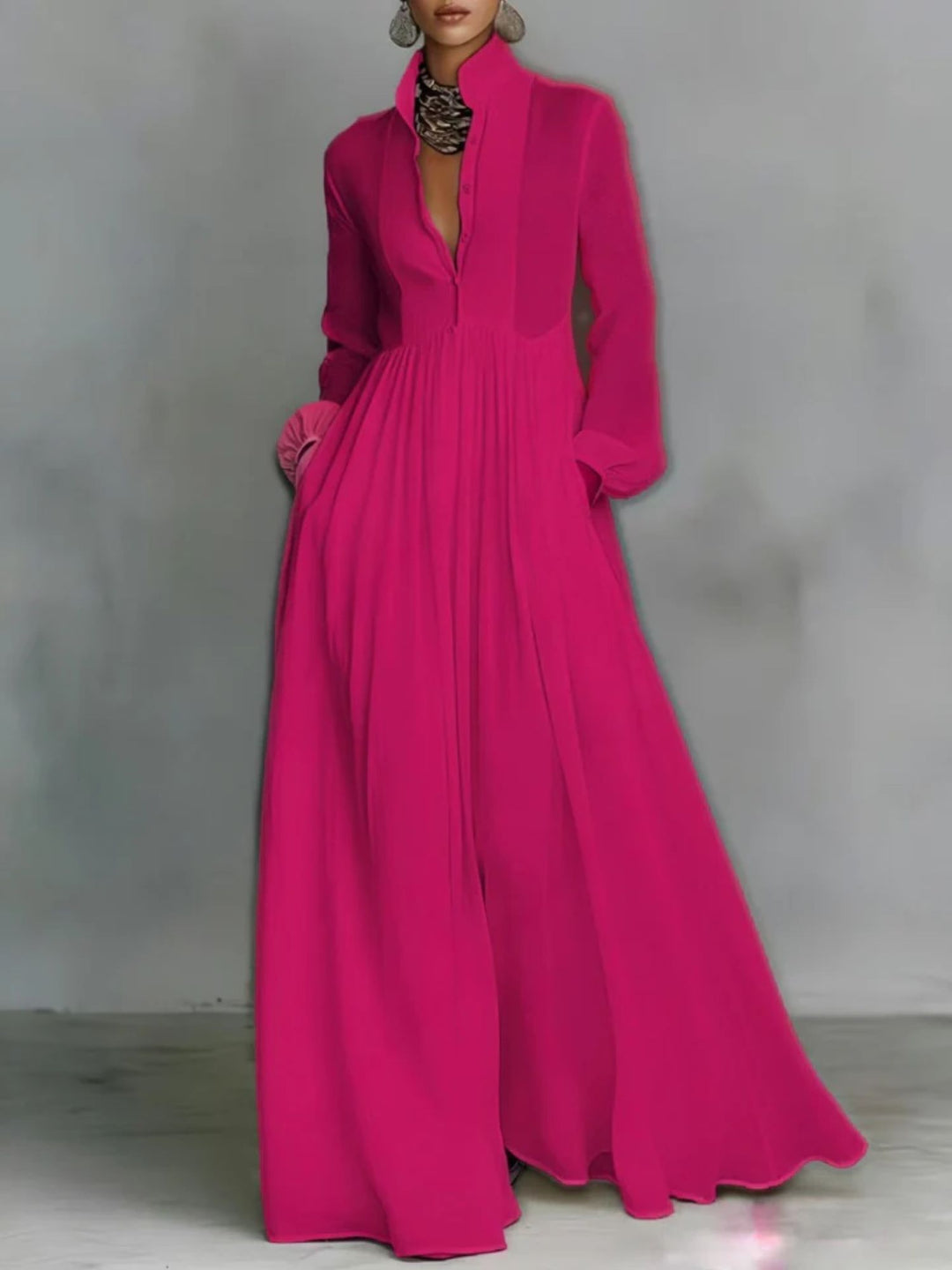 Maxi Dress Breathable Relaxed Fit Dress for Warm Weather Wear
