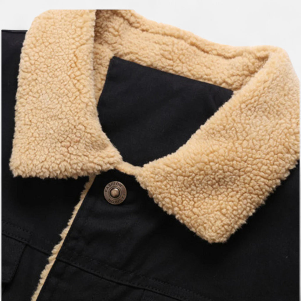 Aurevien | Men’s Fleece-Collar Jacket – Ivy League Heritage