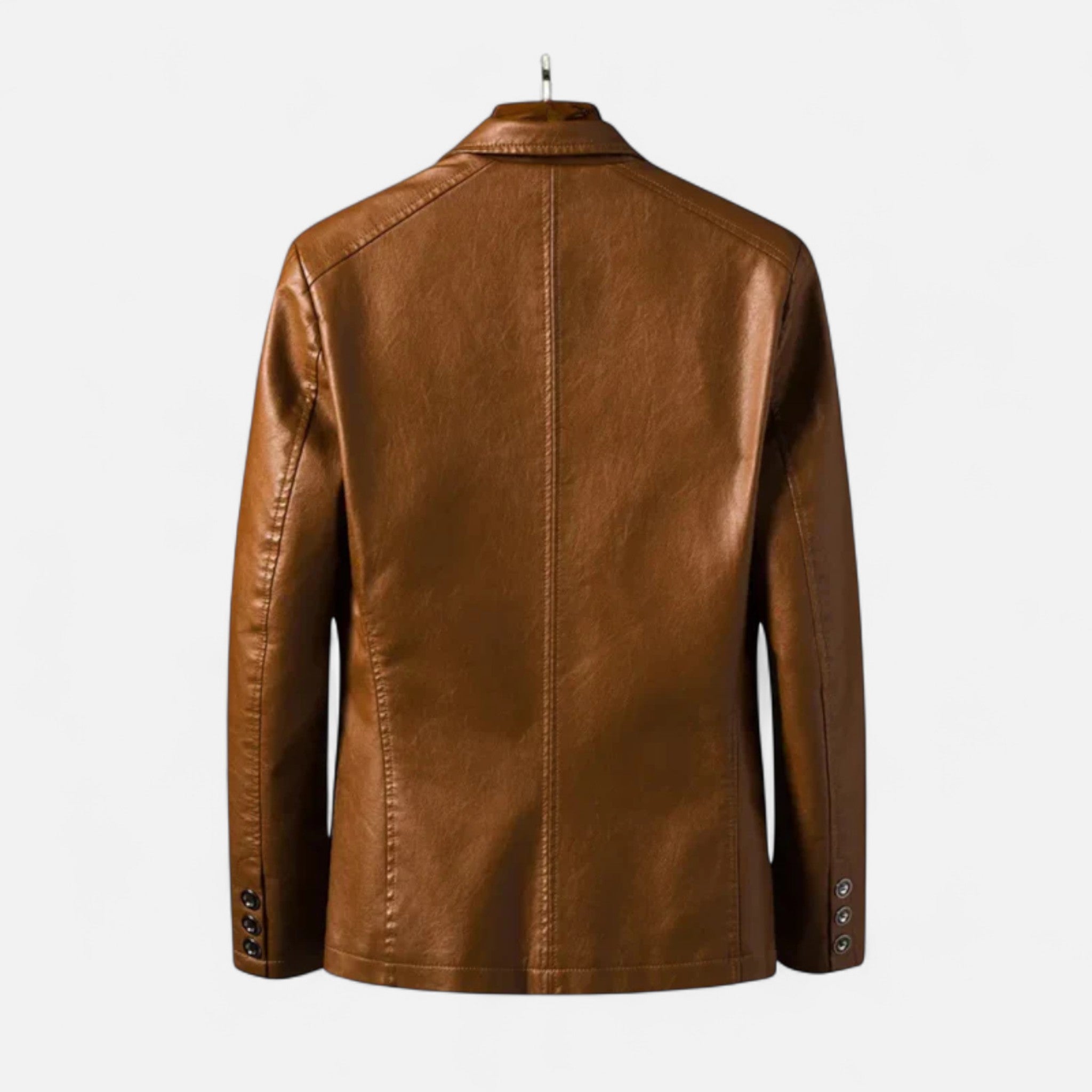 Aurevien | Men’s Leather Blazer Jacket – Refined Oxford Heritage