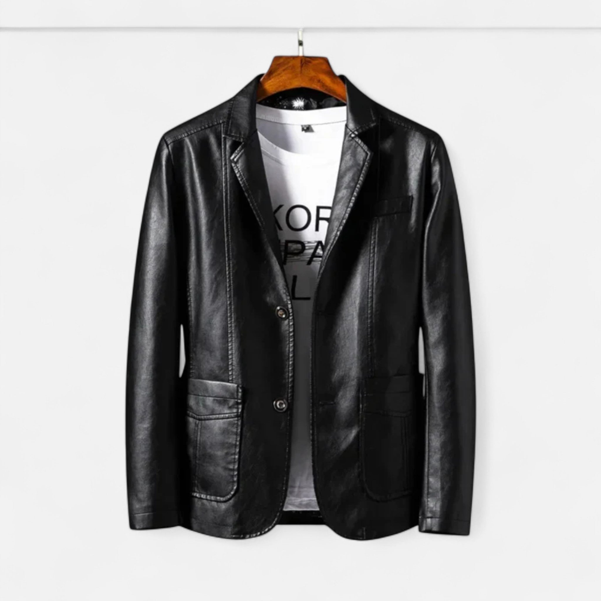 Aurevien | Men’s Leather Blazer Jacket – Refined Oxford Heritage