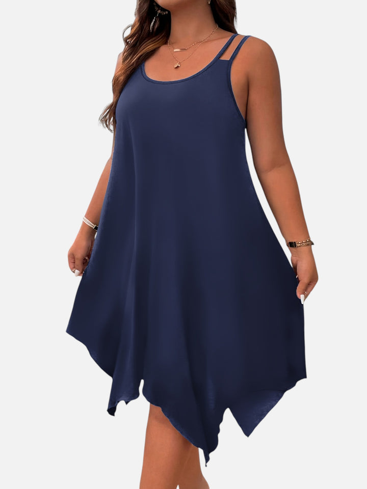Plus Size Strapless Midi Dress for Wedding Guest Formal Events