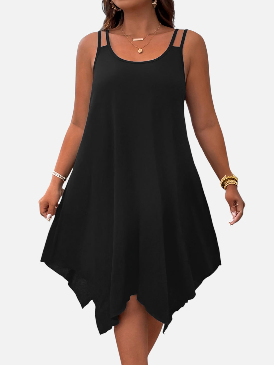 Plus Size Strapless Midi Dress for Wedding Guest Formal Events