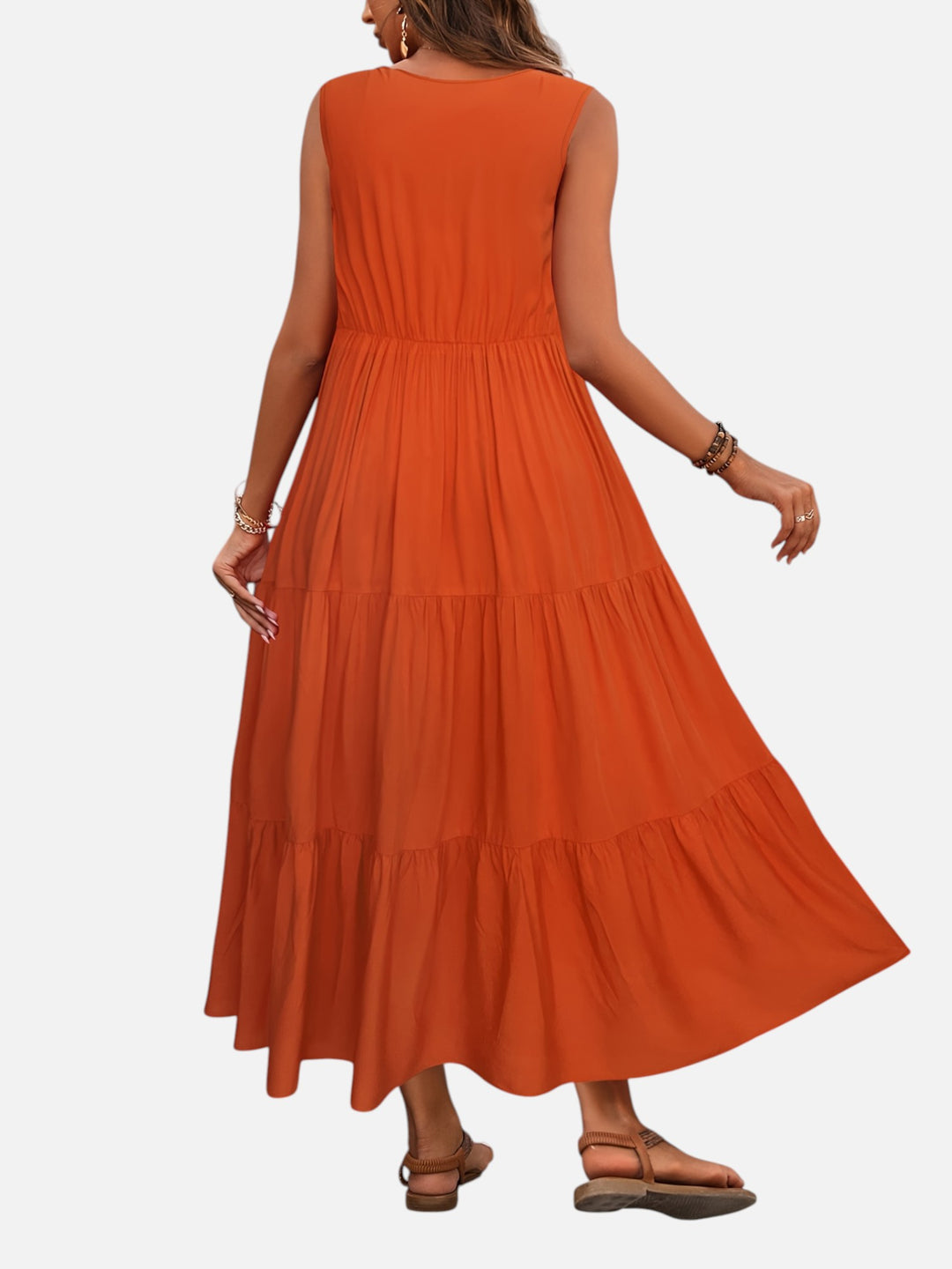 Women's V-Neck Maxi Dress Loose Fit Formal Evening Wear