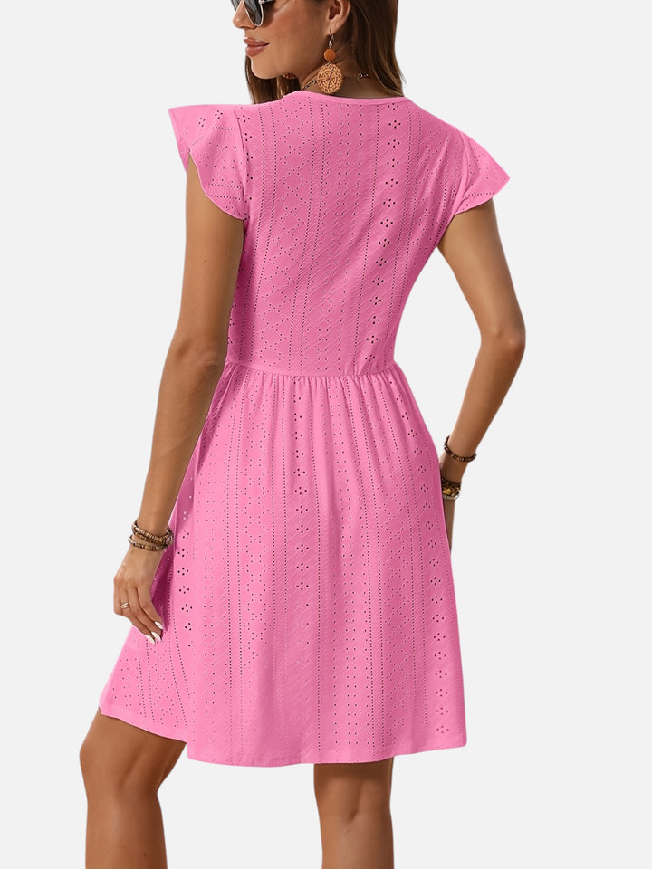 Women’s Summer Lace Mini Dress Elegant Lightweight A-Line Fit