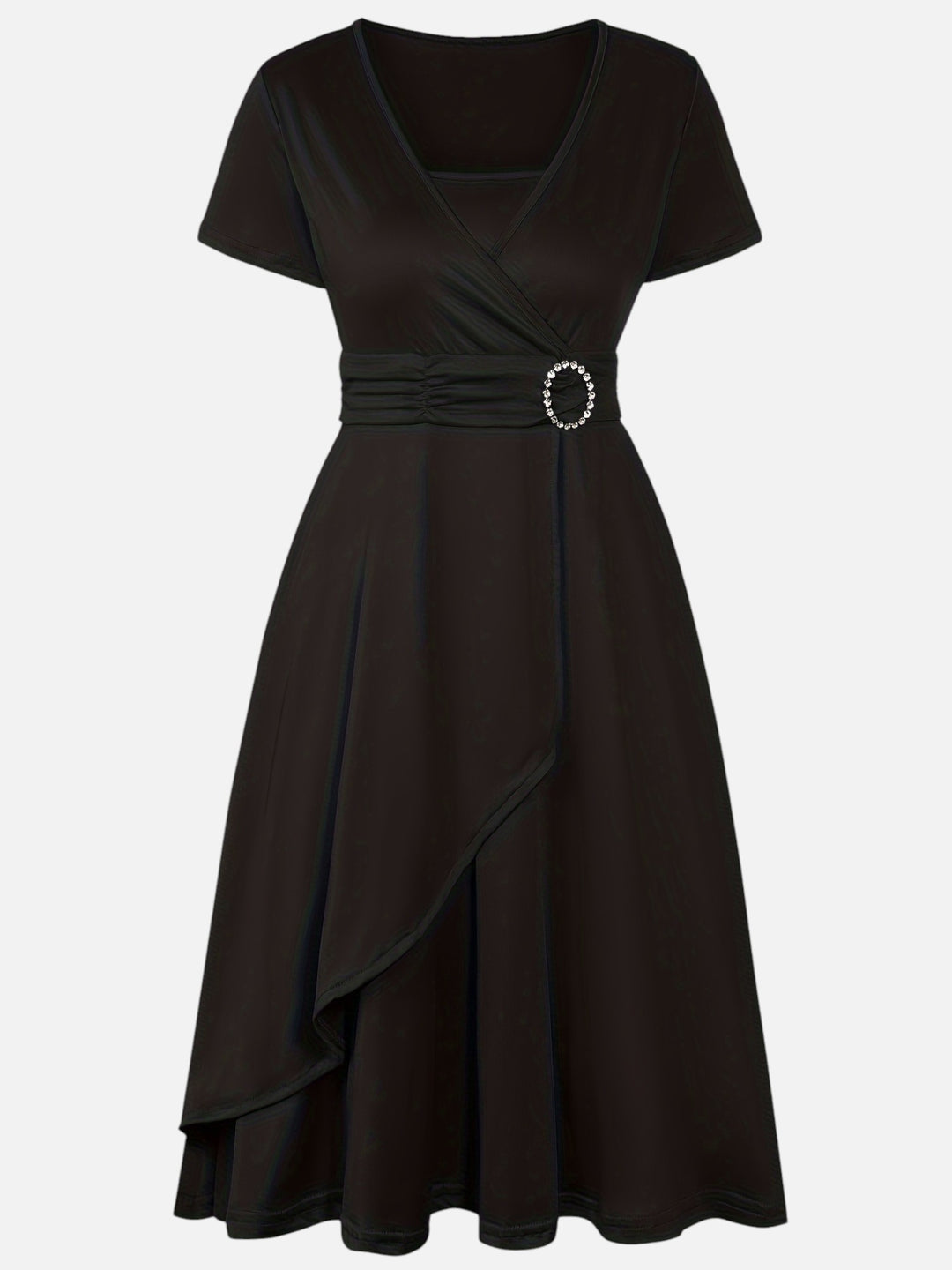 Women’s Rhinestone Midi Dress Elegant Party and Wedding Dress