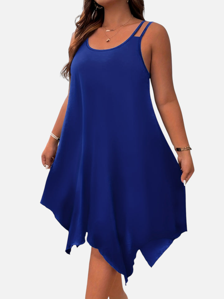 Plus Size Strapless Midi Dress for Wedding Guest Formal Events