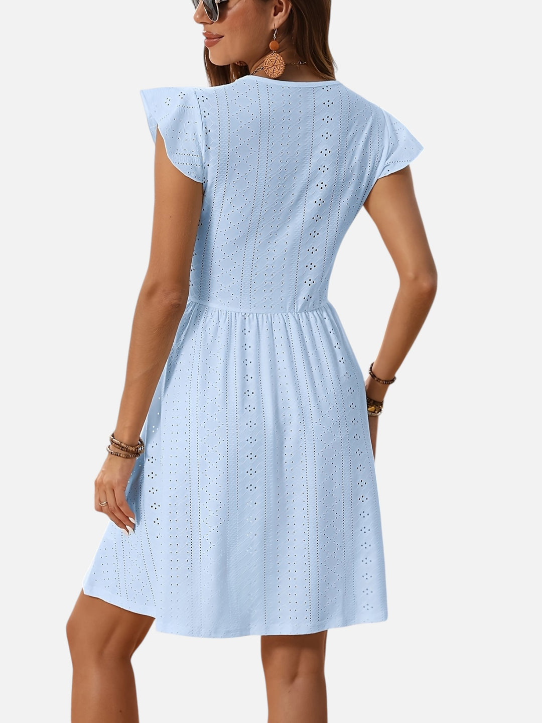 Women’s Summer Lace Mini Dress Elegant Lightweight A-Line Fit