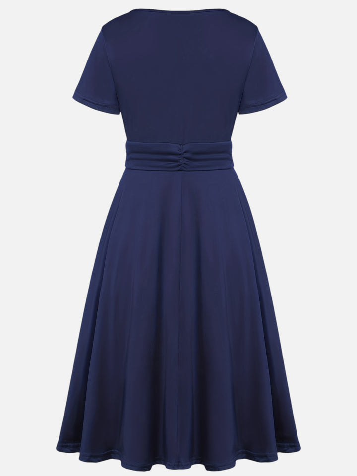 Women’s Rhinestone Midi Dress Elegant Party and Wedding Dress