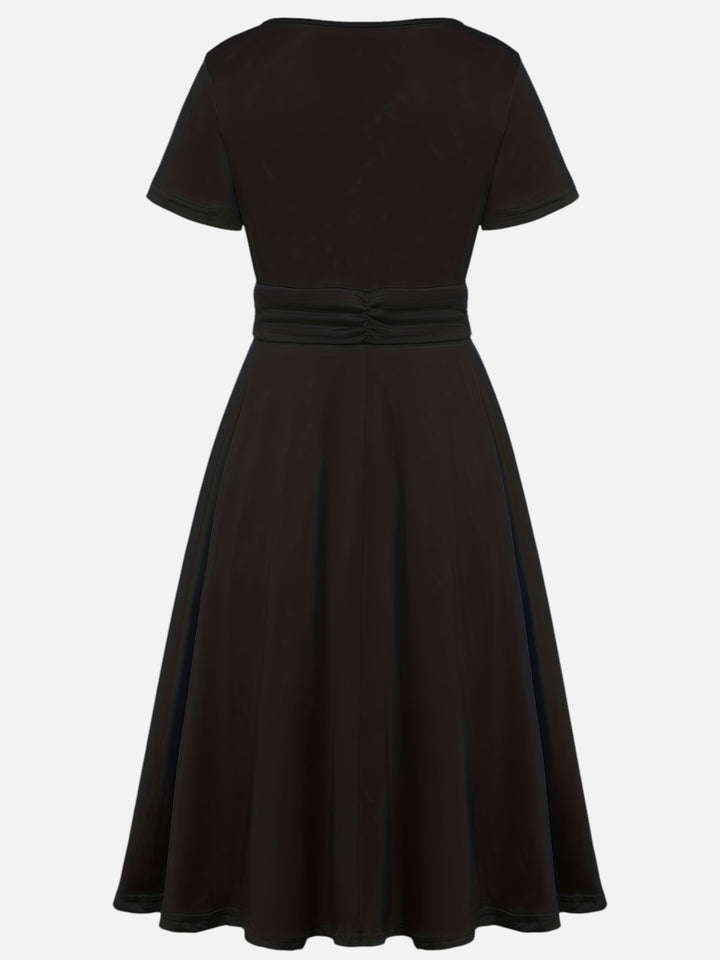 Women’s Rhinestone Midi Dress Elegant Party and Wedding Dress