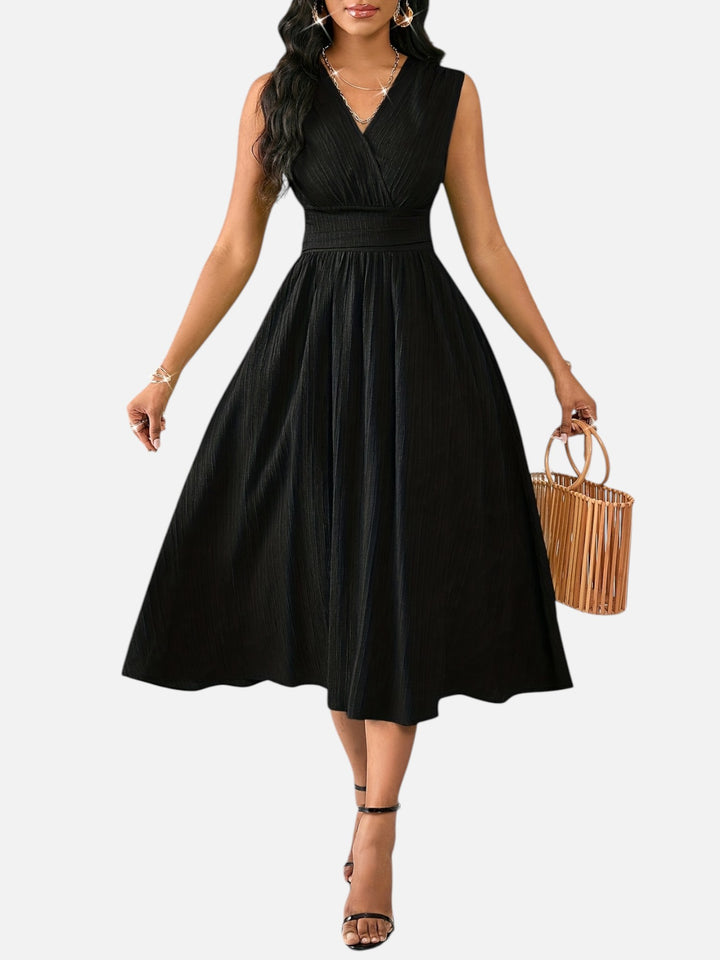 Midi Dress Women Sleeveless Summer Casual Vacation Outfit