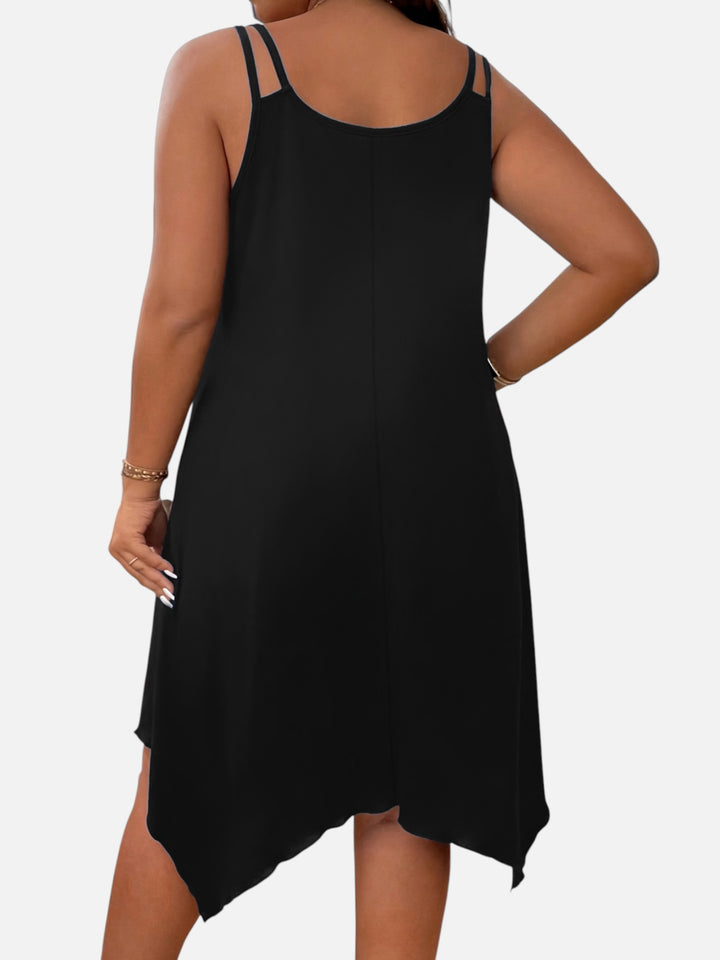 Plus Size Strapless Midi Dress for Wedding Guest Formal Events