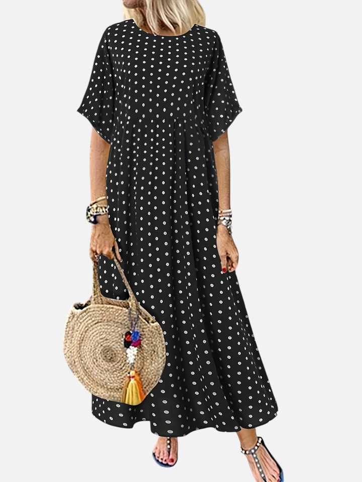 Women’s Polka Dot Maxi Dress Casual Loose Fit Summer Outfit